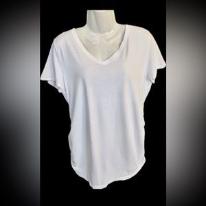 Isabel by Ingrid & Isabel maternity casual White Top Women’s XL V-neck ruched